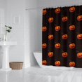 thumbnail image 2 of Black Halloween Pumpkins Shower Curtain 72"x72" ,Bathroom Decorative Shower Curtains Set with 12 Hooks,Modern Waterproof Washable Shower Curtain, 2 of 6