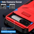 thumbnail image 4 of for Google Pixel 7 Pro Case: Dual Layer Protective Heavy Duty Camera Lens Slide Cover Shockproof Rugged - Military Protection Bumper Tough Grip Phone Case For Google Pixel 7 Pro,Red, 4 of 7