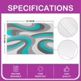 thumbnail image 4 of Teel Blue Gray Black Placemat for Kitchen Dining Table 18"x12" Teel Blue Circles Geometry Table Place Mats Kids Abstract Art Placemats Set of 4 Contemporary Indoor Outdoor Decor Table Mats Non-Slip, 4 of 4