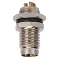 thumbnail image 4 of M8 Connector, M8 Aviation Panel Connector IP67 Brass Nickel Plug Connector Metal Interface  for Socket for Industry, 4 of 8