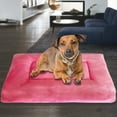 thumbnail image 6 of Apmemiss Clearance Dog Bed, Orthopedic Crate Foam Dog Bed,Machine Washable, Available On Both Sides,Waterproof Dog Mattress Nonskid Bottom, Comfy Anxiety Pet Bed Mat Dog Gifts, 16.9x11.7x1.5 In, Pink, 6 of 7