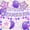 Purple, variant on TickJOY Blue Happy Birthday Banner for Boys - Happy Birthday Decorations Set with Star Foil Balloons, Latex Balloons & Pennant Banner, Party Decorations for Boys Birthday, Teen Blue Parties