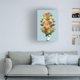 thumbnail image 2 of Trademark Fine Art Frida Floral Studio Botanical blue bouquet Canvas Wall Art, 2 of 4