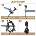 thumbnail image 4 of 6 Inch Reusable Cable Ties, 210 Pcs Adjustable Hook and Loop Fastening Cord Organizer White, 4 of 7