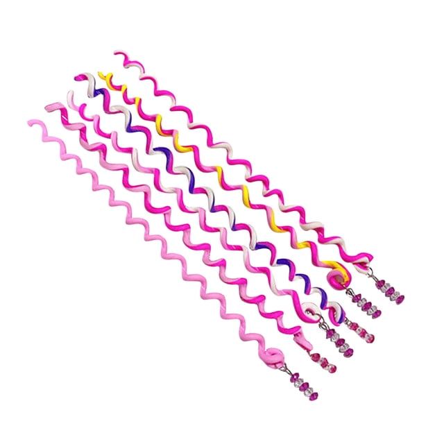 6PC Girls Hair Accessories Set Colorful Torsion Hair with Rhinestones DIY Stylish Durable