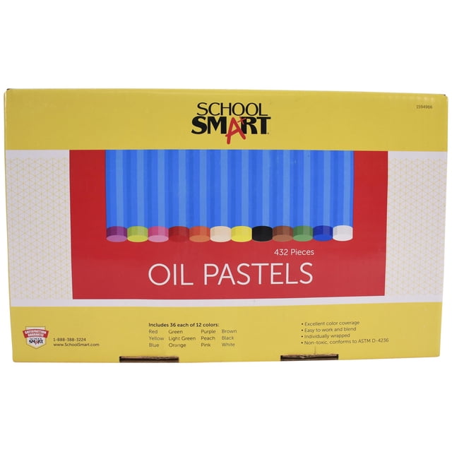 Set de 432 Pasteles al Óleo School Smart