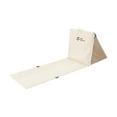thumbnail image 1 of Silla de suelo de playa, silla plegable, fácil de plegar y transportar, asiento de cojín plegable portátil, tumbona de playa para parque, senderismo, blanco, 1 of 9