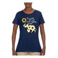 thumbnail image 2 of In A World Where You Can Be Anything Be Kind Inspirational/Christian Womens Graphic T-Shirt, Navy, Large, 2 of 3
