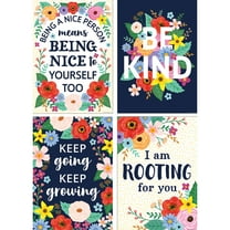 Teacher Created Resources Wildflowers Positive Posters, Set of 4