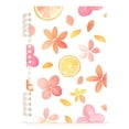 thumbnail image 7 of FORMRS 1-Subject Spiral Notebook 8" x 5" College Ruled 60 Refillable Sheet A5 Hard Cover, White Floral Orange, 7 of 7