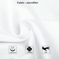 thumbnail image 3 of Ntbay Silky Satin Body Pillowcase for Hair and Skin, Ultra Soft Cozy Long Body Pillow Cover with Zipper Closure, 20" x 54", White, 3 of 5