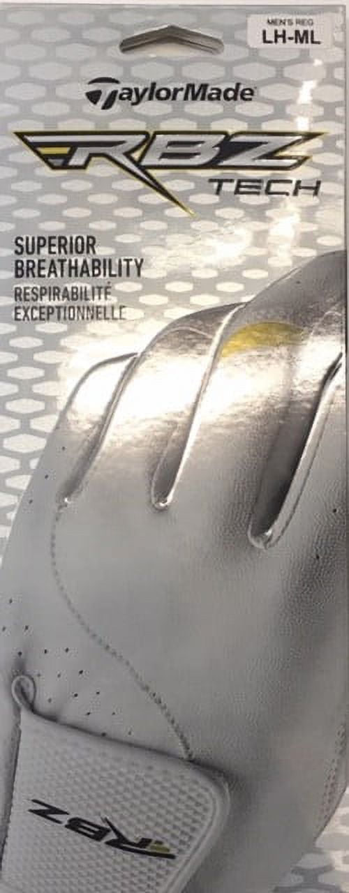 (2 pack) TaylorMade RBZ Men Left Golf Gloves, White, m/l