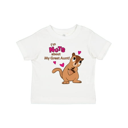 

Inktastic I m Nuts About My Great Aunt Gift Toddler Boy or Toddler Girl T-Shirt