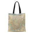 thumbnail image 1 of KDAGR Canvas Tote Bag Louisiana Vintage Map of New Orleans Old Historical Reusable Handbag Shoulder Grocery Shopping Bags, 1 of 1