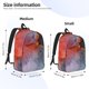 thumbnail image 2 of Disketp Colorful Abstract Waves Mochila de Lona Estampada, Mochila Escolar de Viaje Ligera para Estudiantes y Portátil-Small, 2 of 5