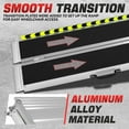 thumbnail image 3 of DNA Motoring 5Ft Portable Folding Aluminum Wheelchair Scooter Ramp for Home Steps Doorways, 800Lbs Capacity, 3 of 6