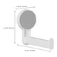 thumbnail image 3 of Portarrollos de papel higiénico de pared, dispensador de papel higiénico, toallero para baño, 3 of 7
