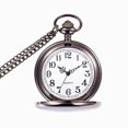 thumbnail image 5 of Pocket Watch,Retro Vintage Men Steampunk Smooth Surface Pendant Chain Classic Pocket Watch, 5 of 5