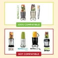 thumbnail image 4 of Cup Replacement Parts Compatible with NutriBullet Pro 900w/ 600w Blender - 2 Pack Tall Jar Cups 2, 4 of 5