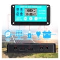 thumbnail image 3 of Contrôleur de Charge Solaire MPPT 12V/24V 10-100A Protection Multiple LCD Charge Rapide Chargeur de Pile 3.0 Régulateur Solaire avec Charge, Sûr à Utiliser, 3 of 5