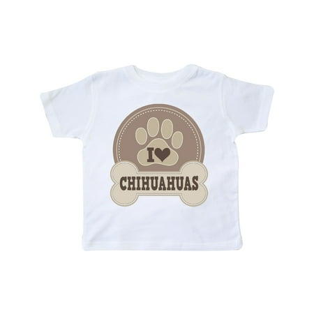 

Inktastic I Love My Chihuahua dog Gift Toddler Boy or Toddler Girl T-Shirt