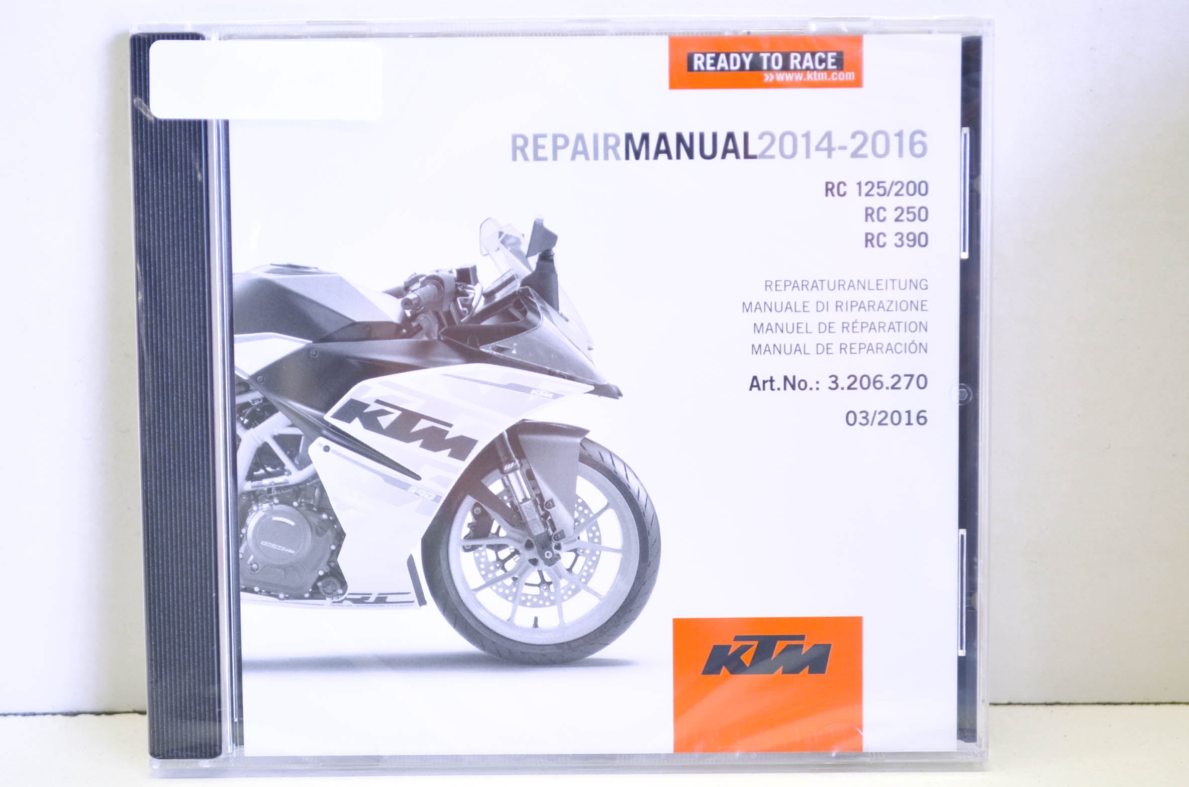 KTM 3206270 2014-2016 RC 125/200, RC 250, RC 390 Repair Manual CD Disc QTY  1 - Walmart.com
