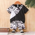 thumbnail image 2 of GXWEA Toddler Boy Sets Boys Clothes 4T Toddler Boy Clothes Summer Outfits Kids Short Sleeve T-Shirt And Shorts, 2 of 9