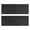 Black Checkered Pattern, variant on Black and White Checkered Pattern Anti Fatigue Kitchen Rugs Set Of 2, Non Slip Washable Decorative Floor Mats for Sink Laundry and Home Use, 17"x47"