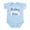 Sky Blue, variant on - Baby Fox (Blue) Infant Bodysuit - Baby Light Bodysuit, Size Newborn - 24 Months