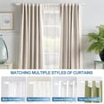 thumbnail image 6 of Urbanest Adjustable Double Curtain Rod Set Bouton Manhattan Finials – 1″ Front & 3/4″ Back Rod With Glossy White Rod, 28–48 Inches, 6 of 6