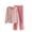Pink, variant on Women's Autumn Winter Knitted Sweater Set U-Neck Long Sleeve Wide Leg Pants Two-Piece Knitted Ensemble Fashionable Casual Wear