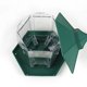 thumbnail image 4 of Comedero para pájaros colgante transparente Colgante del comedero del pájaro , decoración para exterior, forma hexagonal, 4 of 7