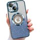thumbnail image 1 of Funda magnética con purpurina para iPhone 15, compatible con MagSafe, protección total, delgada, a prueba de golpes y arañazos, con protector de lente de cámara y red antipolvo, 1 of 8