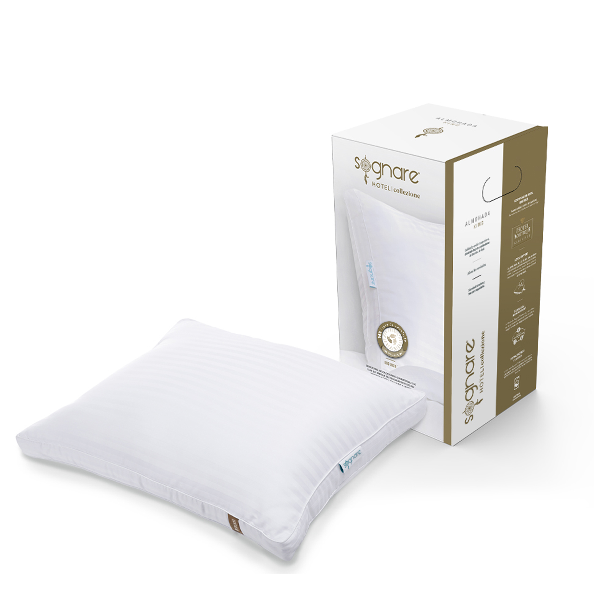 Set Di 4 Cuscini King Size Morbidi E Di Supporto - Federe In Microfibra Traspirante - Imbottitura In Fibra 7D - Lavabili In Lavatrice - Ideali Per Dormire Su Pancia E Fianchi