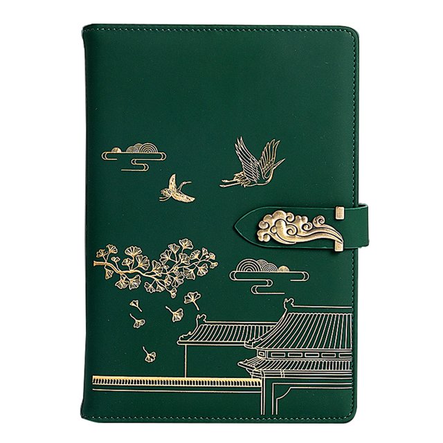 Libreta gruesa estupenda del tapa dura del cuero de la PU de la libreta de la piel de oveja de la hebilla del cuaderno del negocio, regalo del diario