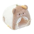 thumbnail image 2 of Tienda de campaña para casa de muñecas, mini tienda compacta y cómoda, cama de peluche para figuras, accesorios de muebles para casa de muñecas para marrón, 2 of 10