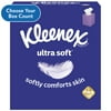 Kleenex Ultra Soft Facial Tissues, 4 Cube Boxes (240 Total Tissues)