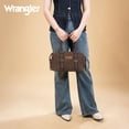thumbnail image 3 of Wrangler Suede Doctor Bag Top Handle Purse Satchel Handbags Suede Crossbody Barrel Handbags for Women, Coffee, 3 of 7