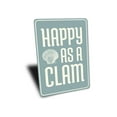 thumbnail image 3 of Happy as a Clam Novelty Sign, Metal Wall Decor - 10x14 inches, 3 of 4