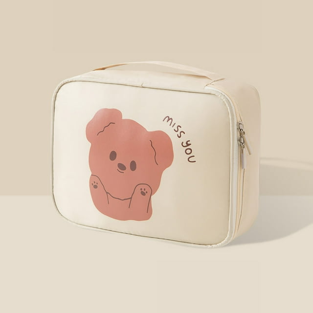 Cosmetic Storage Bag Cosmetic Bag Makeup Bag Toiletry Bag Makeup Case Cosmetic Storage Bag Travel Portable Ladies Waterproof Large Capacity Cute Cartoon Portable Makeup Storage Bag