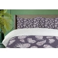 thumbnail image 4 of Ambesonne Jellyfish Duvet Cover Sets, Ammonites Jelly Fishes, 2-Queen, Eggplant and Grey Pink, 4 of 7