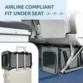 thumbnail image 4 of Cat Carrier American, United, Delta Airline Approved/Soft-Sided Pet Travel Bag for Medium Cat 15+ lbs Small Dog Traveling Crate Under 15 Pounds TSA Approved Carrying Cage Underseat Cabin L, 4 of 8