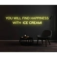 thumbnail image 4 of Find Happiness w Ice Cream Neon Sign, Ice Cream Parlor Décor, 4 of 4