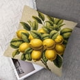 thumbnail image 7 of Pillow Covers Nature Watercolor Summer Fruit Lemons with Green Leaves Throw Pillow Cover Decorative Pillowcase Square CushionLinen Home (Lemon and Green Leaves), 7 of 7