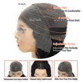 thumbnail image 4 of Peluca Espive Deep Wave Bob, 25 cm, pelo humano con una densidad del 200%, color negro, 4 of 8