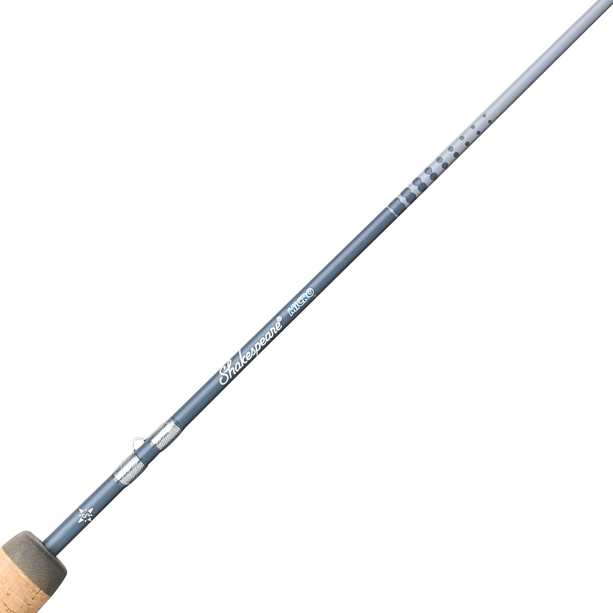 Shakespeare Micro Spinning Combo, 6'6" 2-Piece Light Fishing Rod, 25-Size Reel