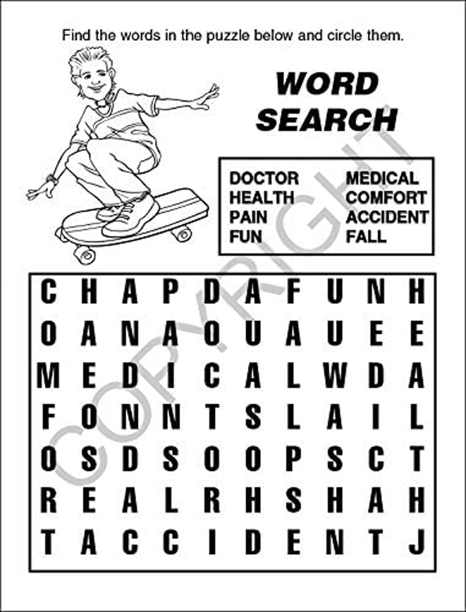 ZoCo: 25 Pack - A Visit to The Chiropractor Kid's Coloring & Activity Books