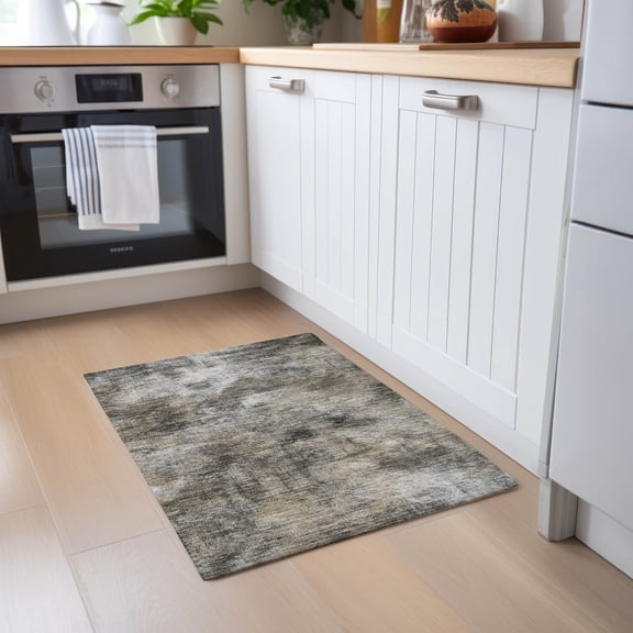 Addison Rugs Chantille Indoor/Outdoor Transitional Modern Beige Washable Rectangle Rug, 1'8" x 2'6"