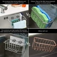 thumbnail image 3 of Liquidation! Ongmies Steel Holder Sponge Brush Caddy Holder Adhesive Sink 2-In-1 Stainless Kitchen，Dining Bar Dish Drain Clearance,Drain Rack on Sale Silver, 3 of 7