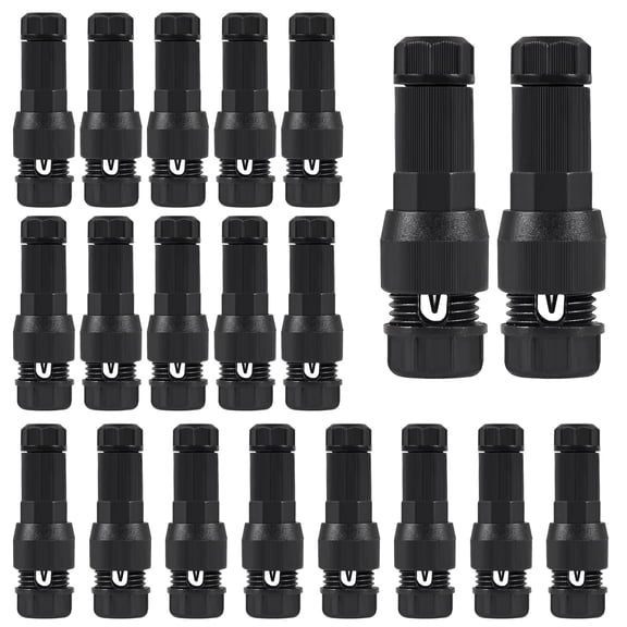 20 Pack Low Voltage Wire Connector Landscape Lighting Connectors Waterproof Low Voltage Connector 12-20 Gauge Landscape Light Connectors for Landscape Lighting Path Lights